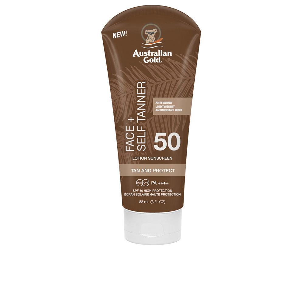 AUSTRALIAN GOLD FACE SELF TANNER SPF50 sunscreen 88 ml