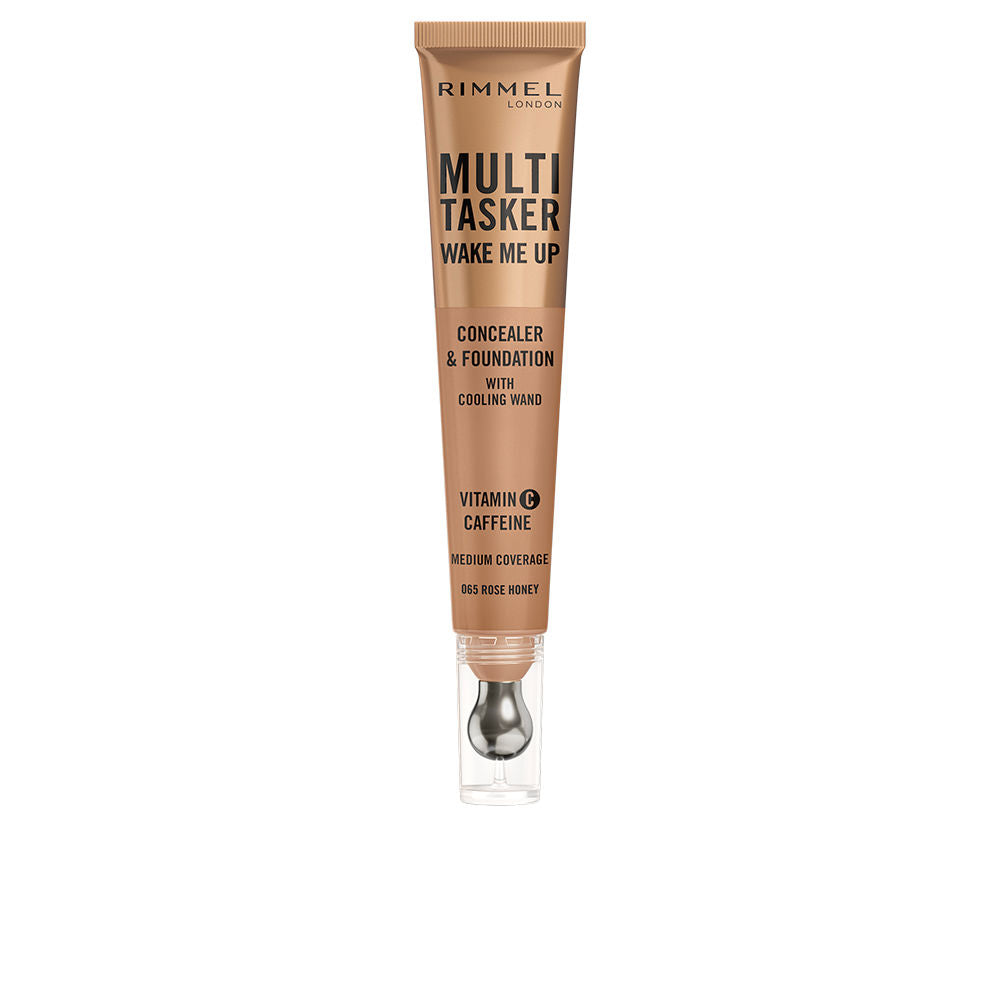 RIMMEL LONDON MULTITASKER WAKE ME UP corrector y base de maquillaje #Rose Honey 20 ml