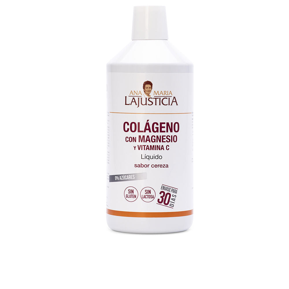 ANA MARIA LAJUSTICIA COLÁGENO CON MAGNESIO + VITAMINA C #cereza 1000 ml