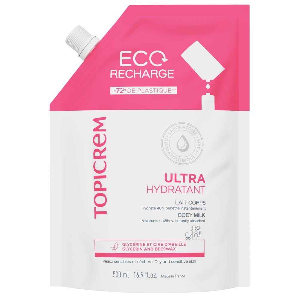 TOPICREM UH leche ultra hidratante corporal recarga 500 ml