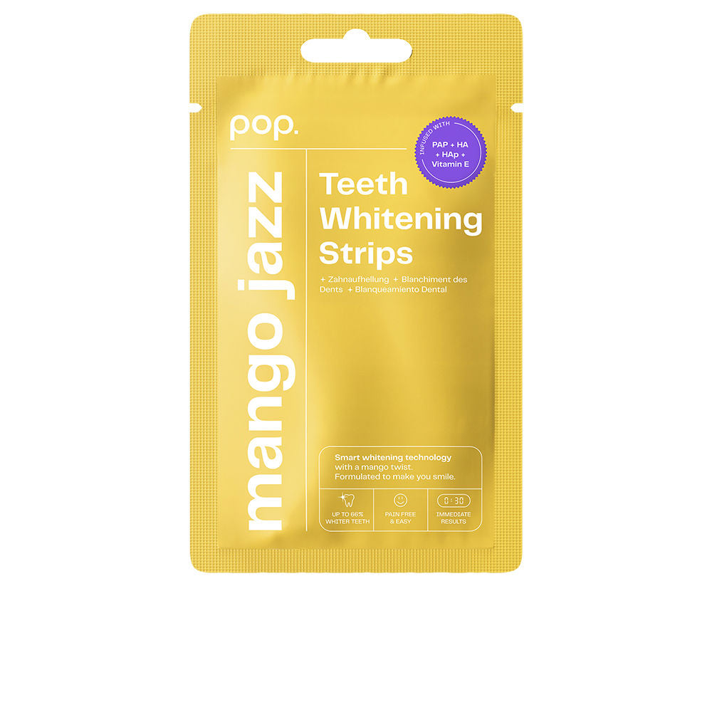 POP. POP. tiras blanqueadoras sabor mango 7 u