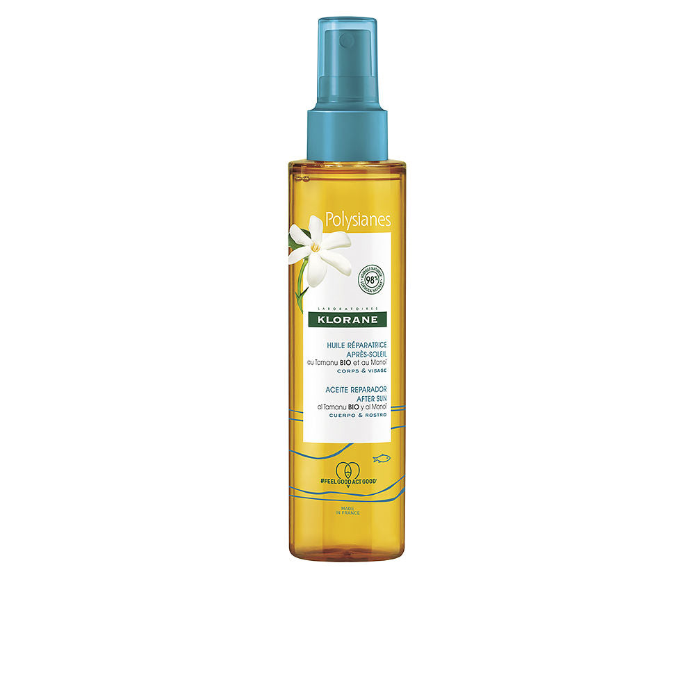 KLORANE POLYSIANES MONOÏ Y TAMANU BIO aceite reparador after sun 150 ml