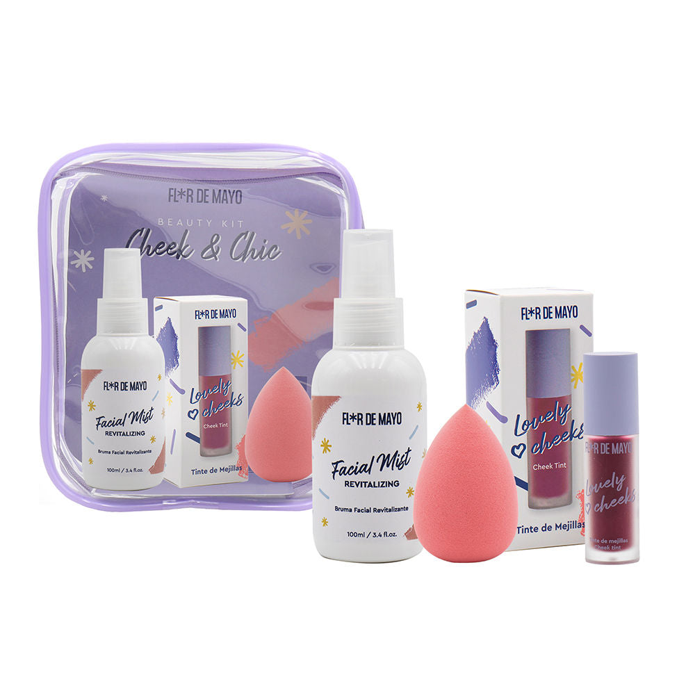 FLOR DE MAYO BEAUTY KIT CHEEK & CHIC ESTUCHE 4 pz