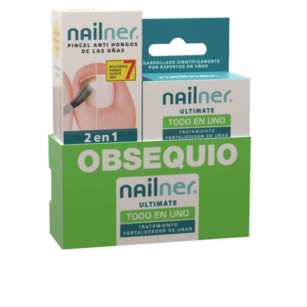 NAILNER NAILNER PINCEL 2 EN 1 PINCEL ANTIHONGOS ESTUCHE 2 pz